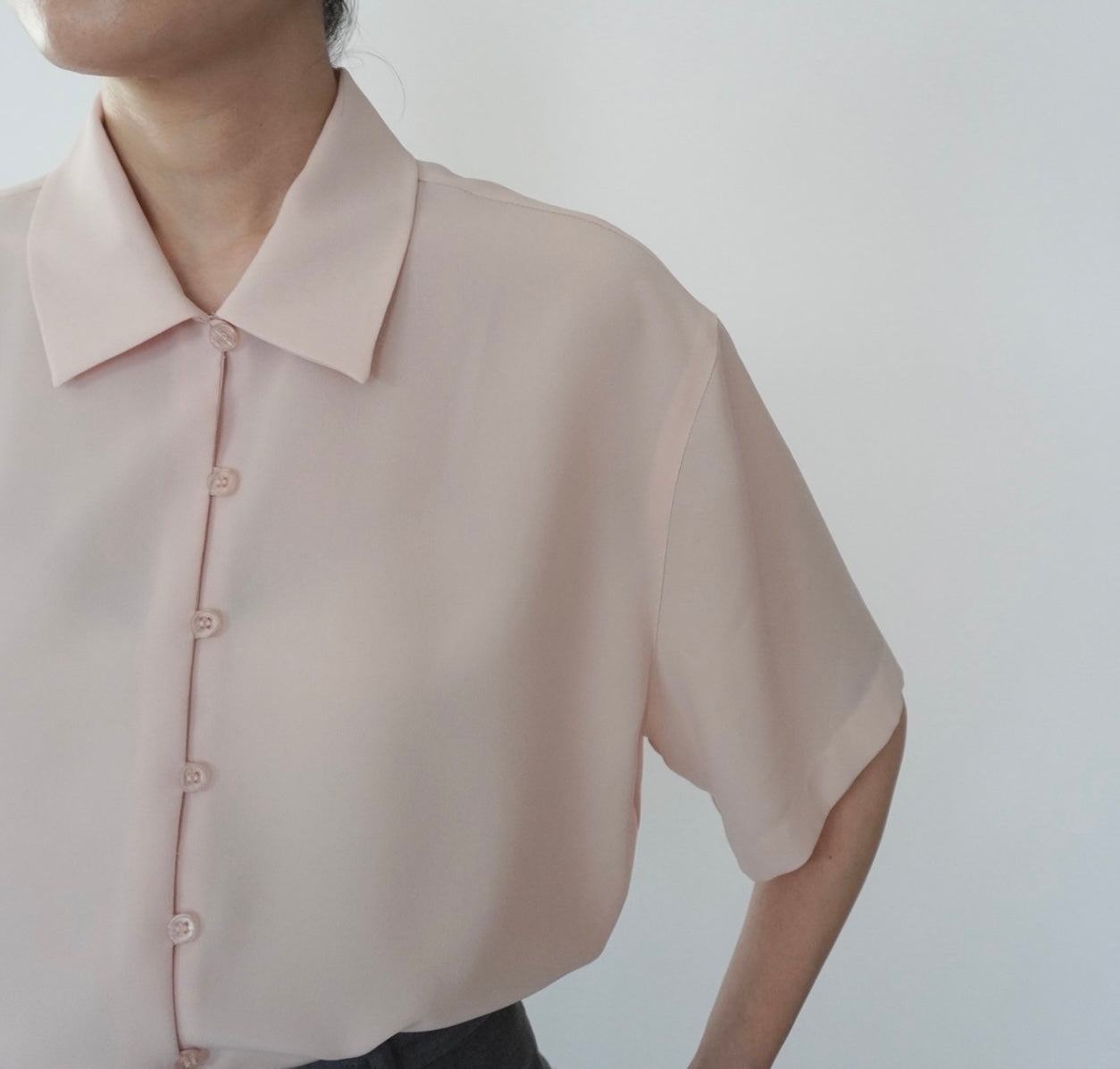 90s Light Pink Shirt