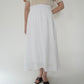 90s White Linen Skirt