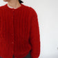 80s Red Cardigan