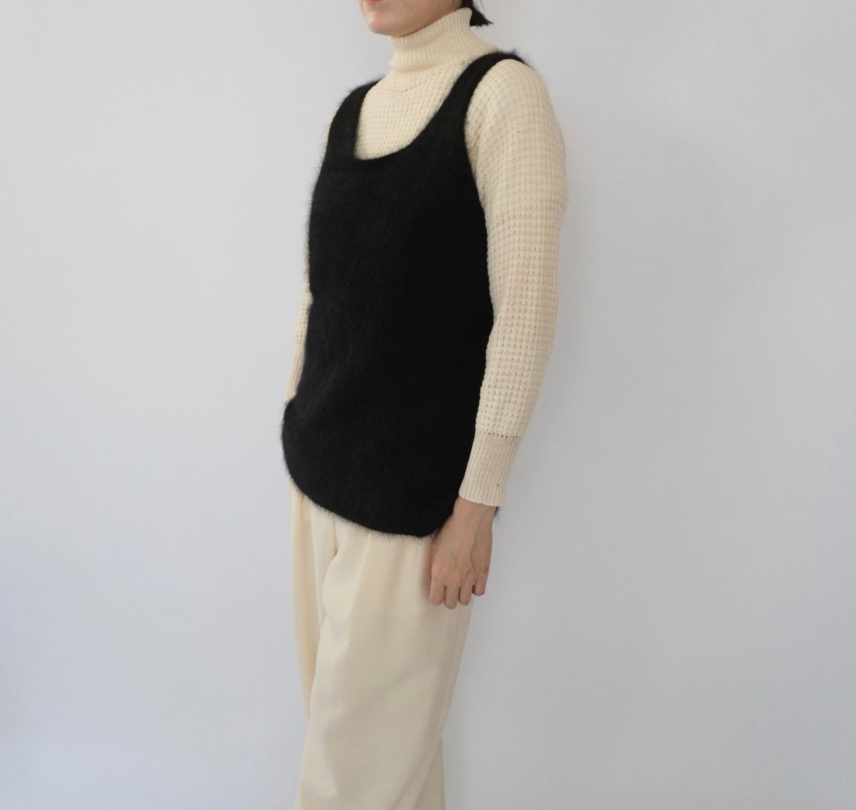 90s Angora Sleeveless Knit Top