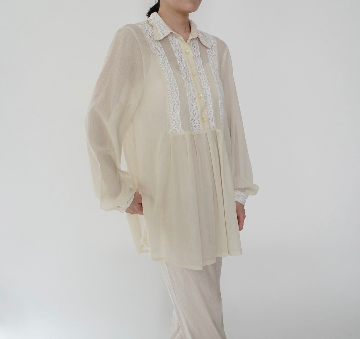 90s EURO Lace Design Tunic