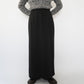 90s Black Maxi Skirt Made in USA