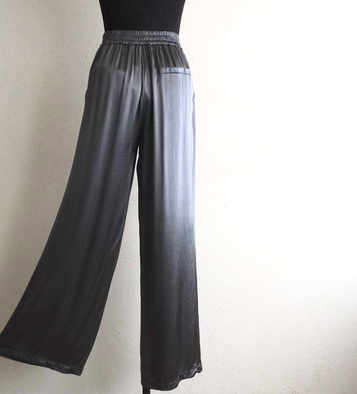 Shiny Wide Pants Made in Italy