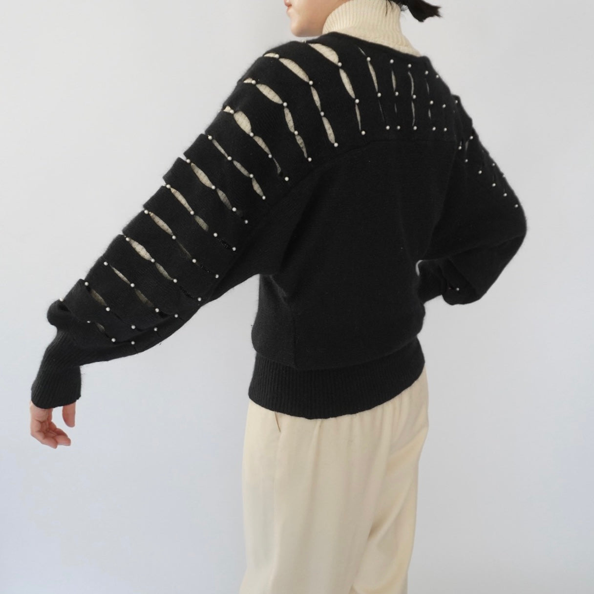 80s Design Knit Top