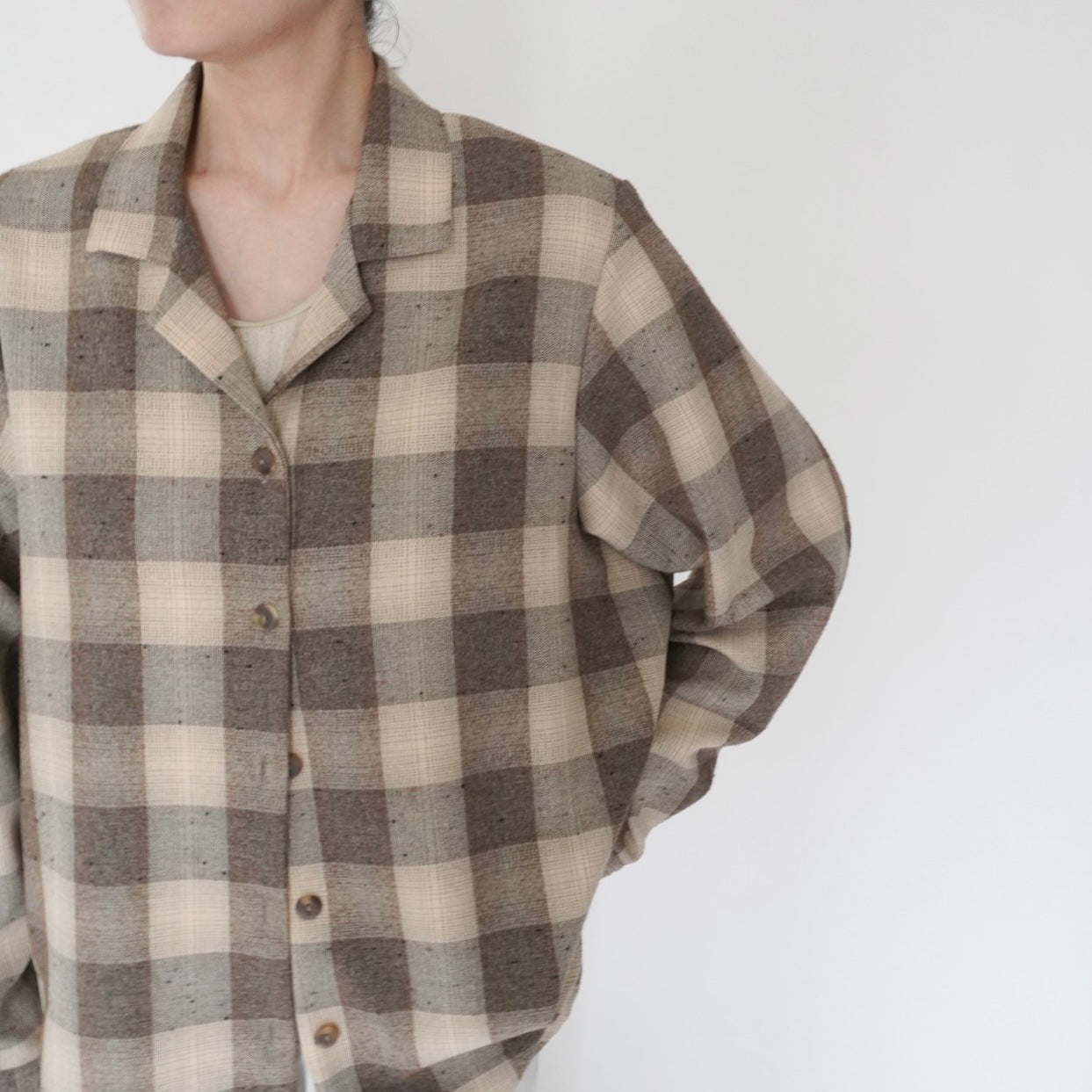 90s Plaid Shirt Jacket