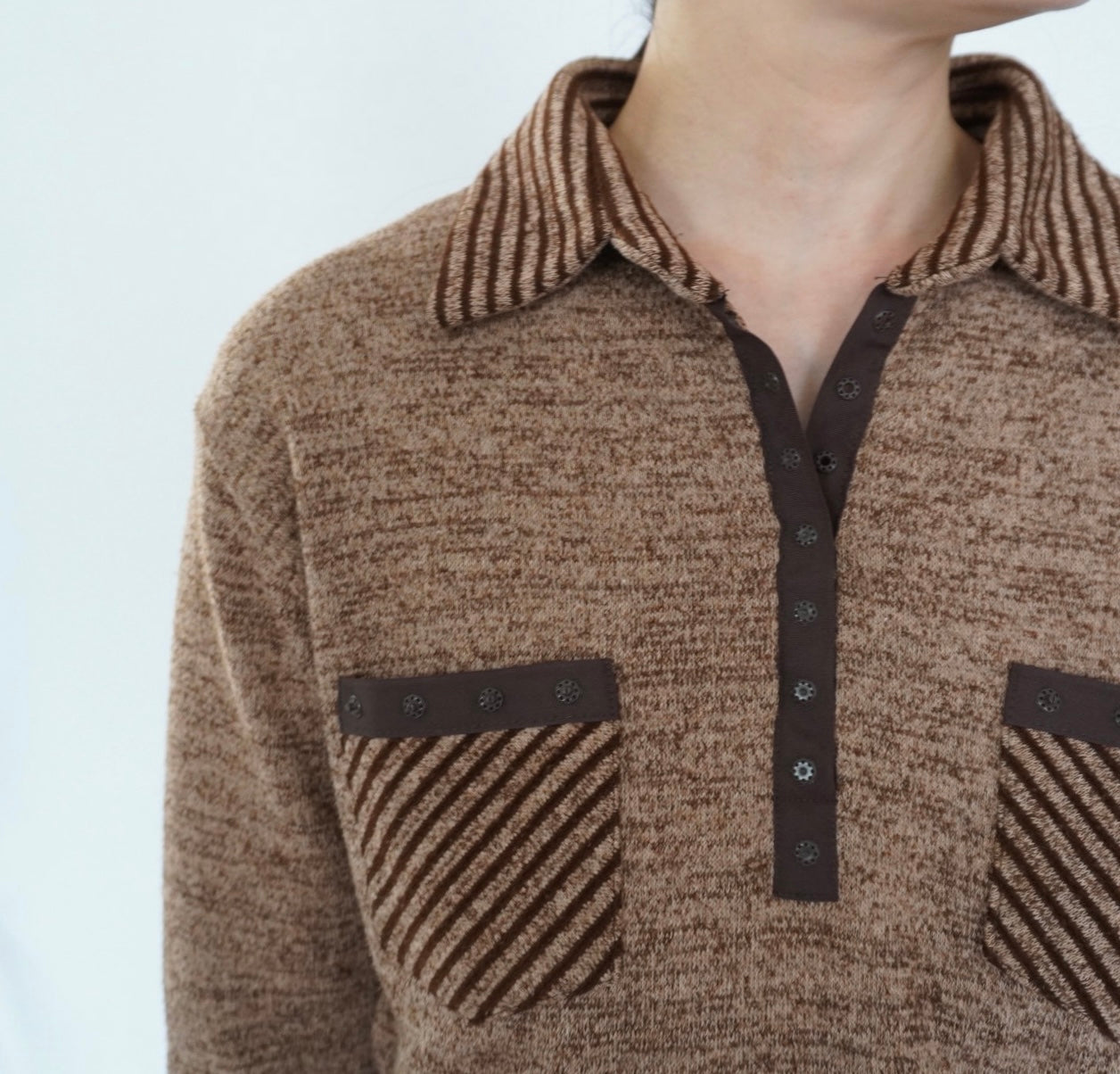 90s Brown Design Top