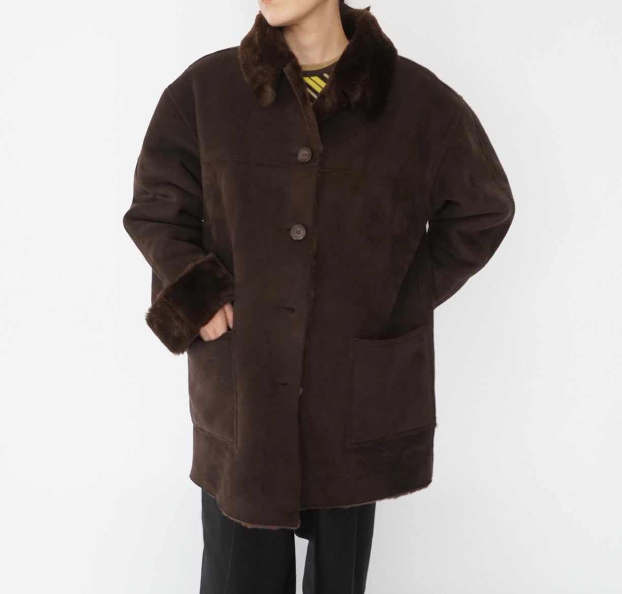 90s Faux Shearling Jacket