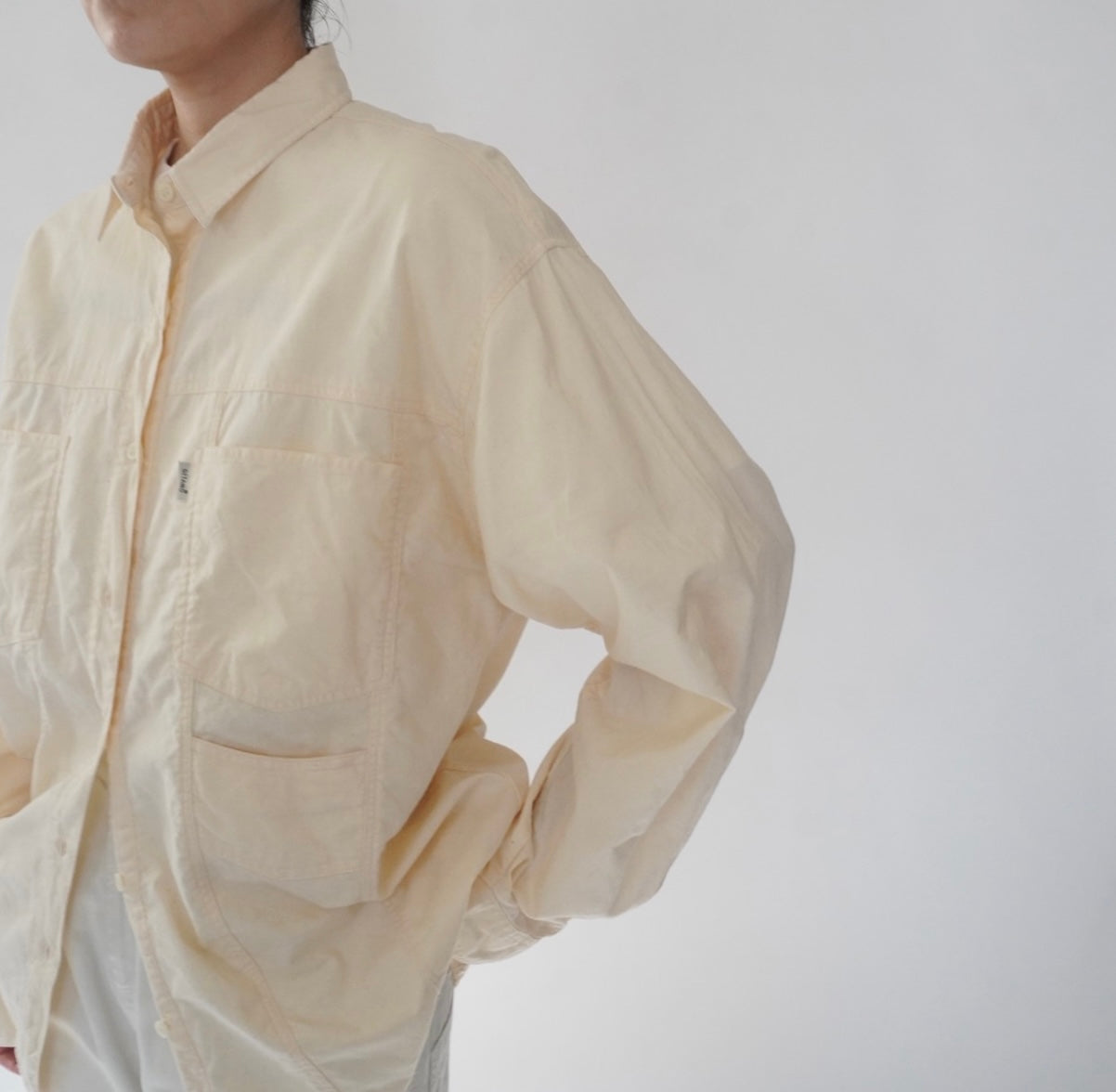 90s Ivory Cotton Shirt