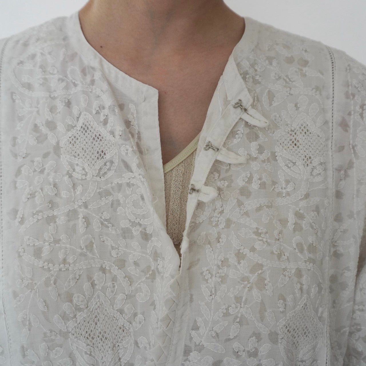 80s Embroidery Dress
