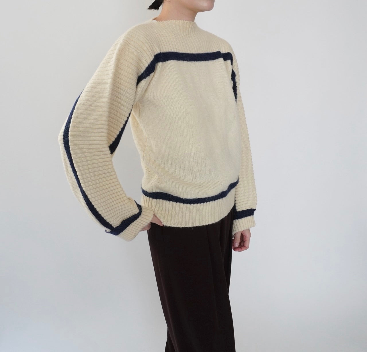 80s＂Rodier Paris" Design Knit