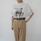 90s  Zebra Printed Mock Neck T-shirt