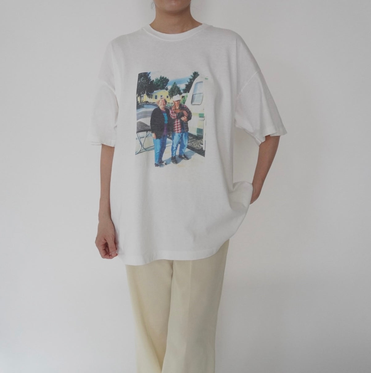 90s Photo Printed  T-shirt Made in Ireland