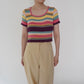 90s Multi Striped Top