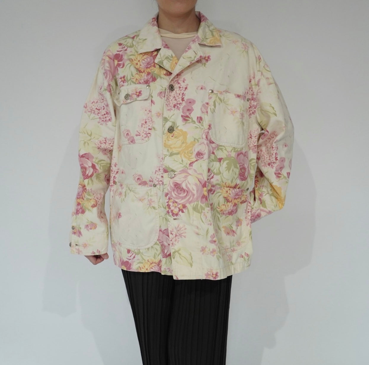 90s " Ralph Lauren" Flower Pattern Jacket
