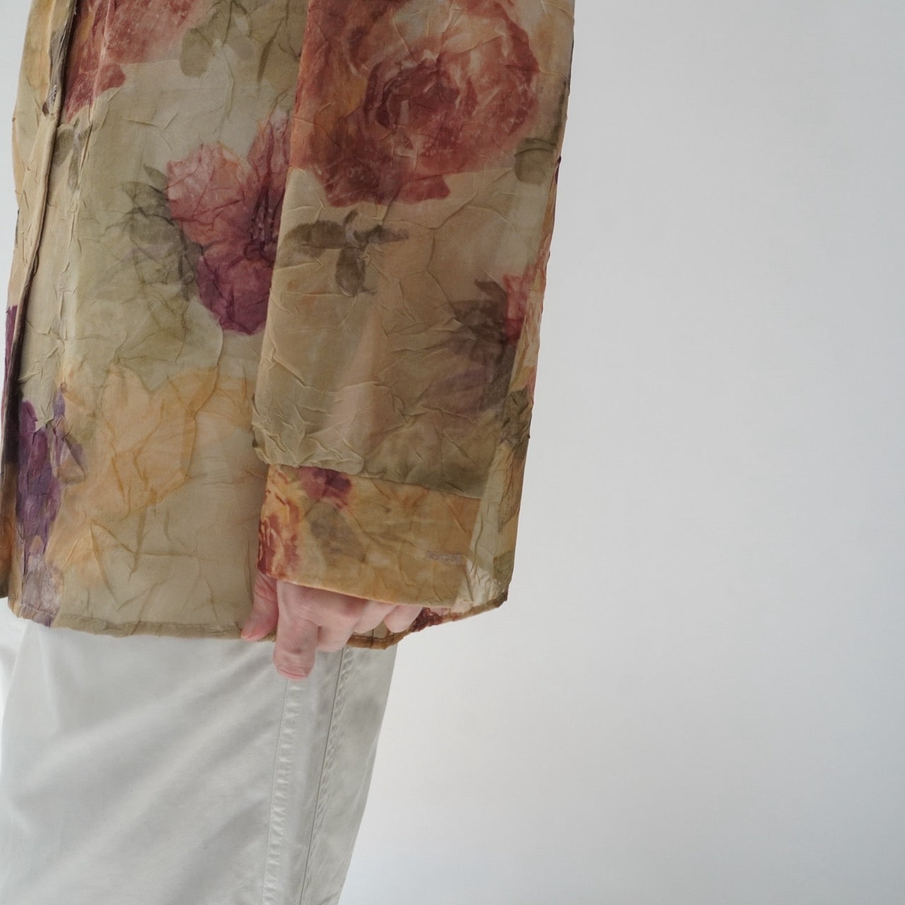 90s Printed Sheer Shirt Made in USA