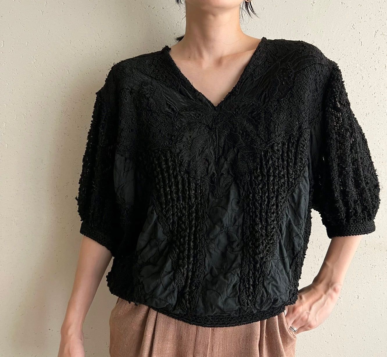 80s Design Knit Top