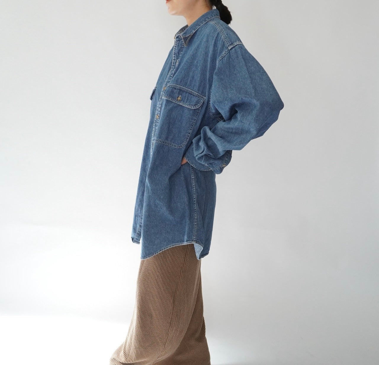 80s "BANANA REPUBLIC ”Safari & Travel" Denim Shirt