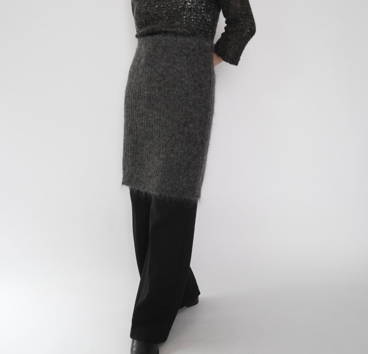 80s EURO Mohair Skirt