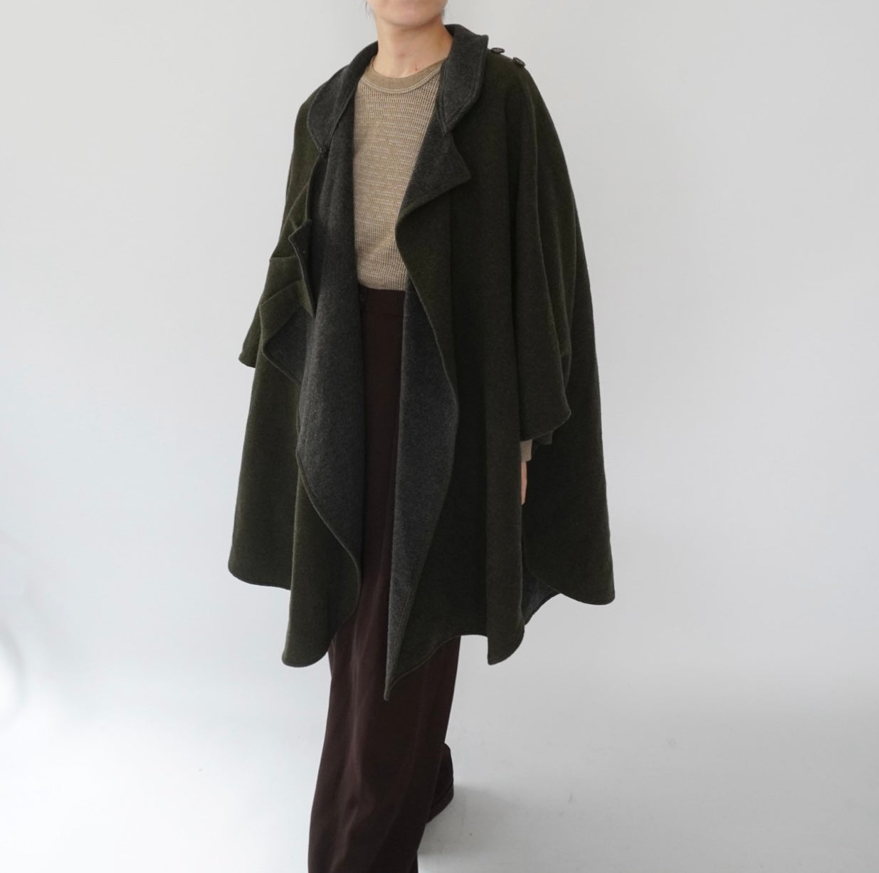 90s Design Poncho Jacket