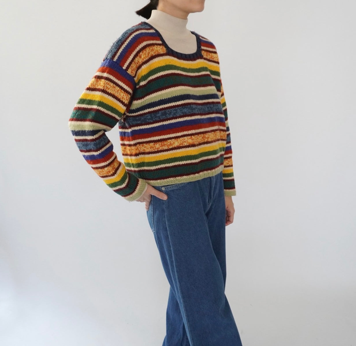 80s Multi Striped Knit