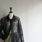 90s Sheer Cord Lace Shirt