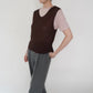 90s Brown Sleeveless Top Made in Italy