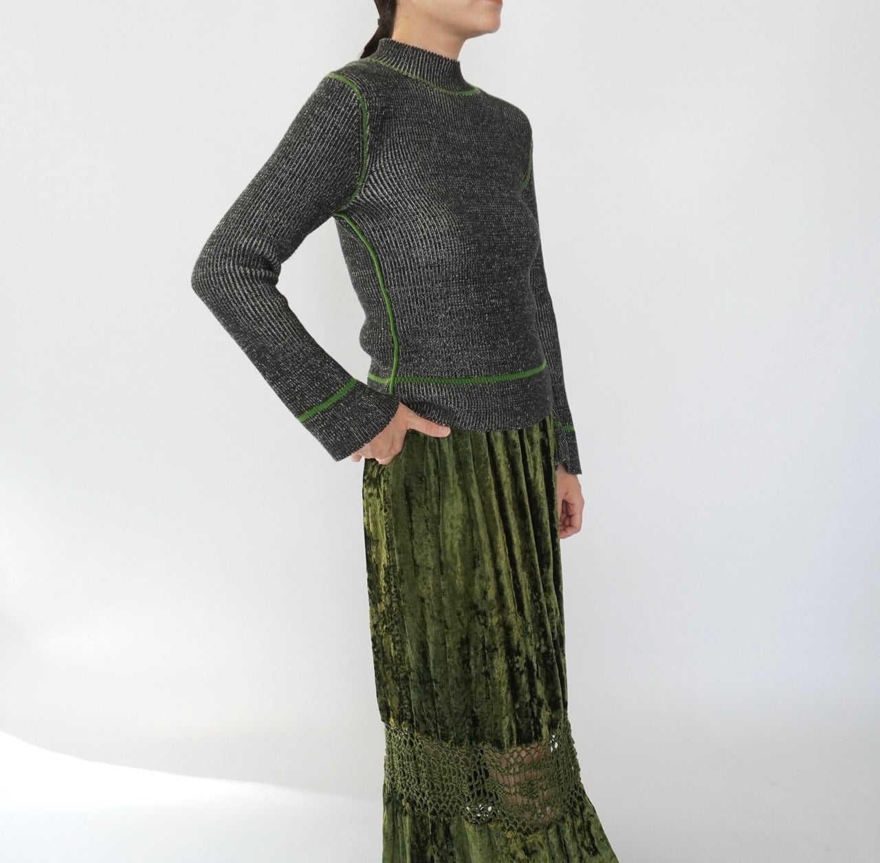 90s Design Ribbed Top