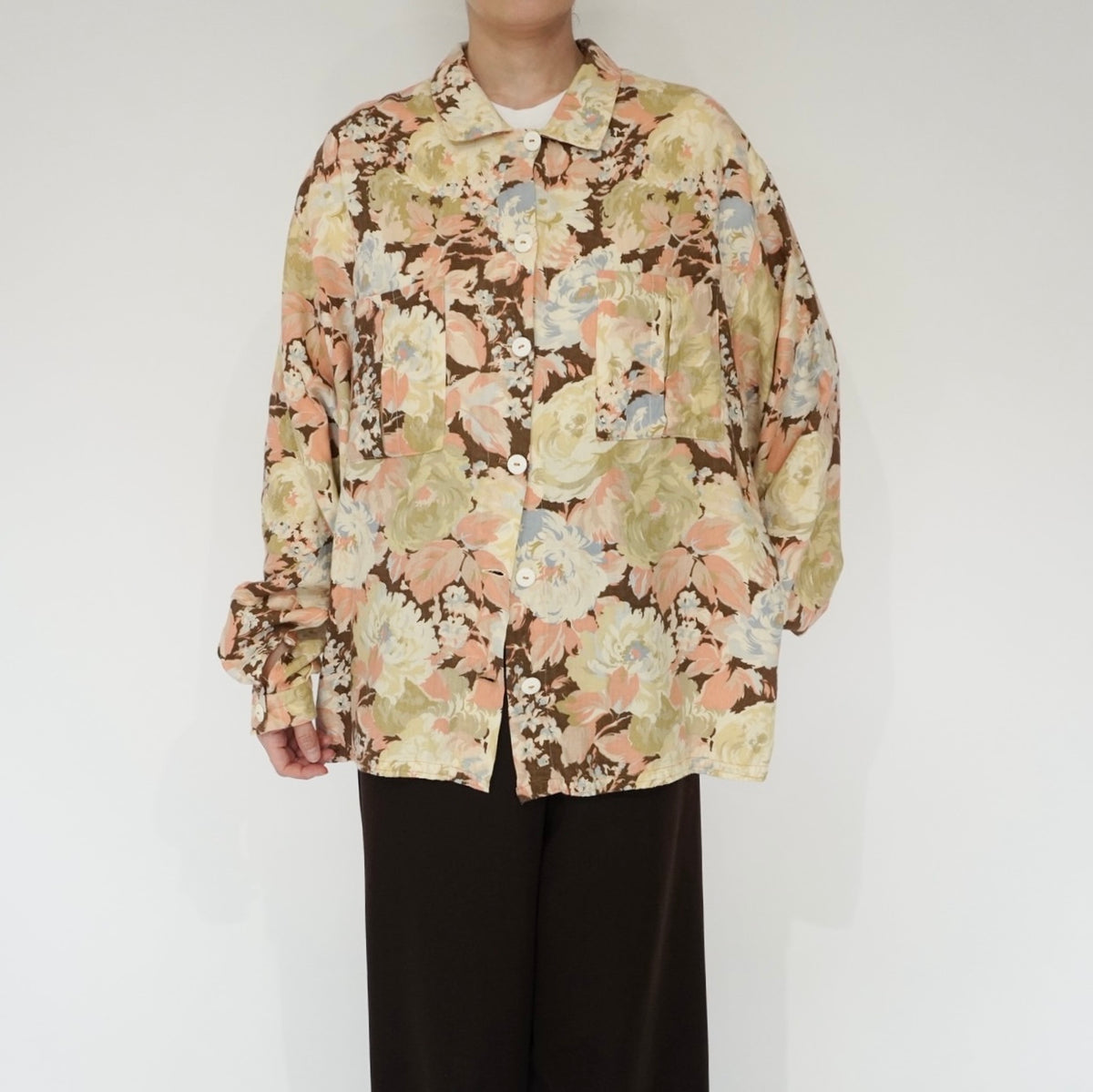 90s Flower Pattern Shirt