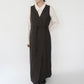 80s Sleeveless Wrap Dress
