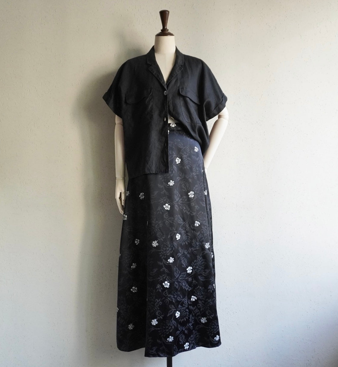 90s Printed Skirt Made in USA
