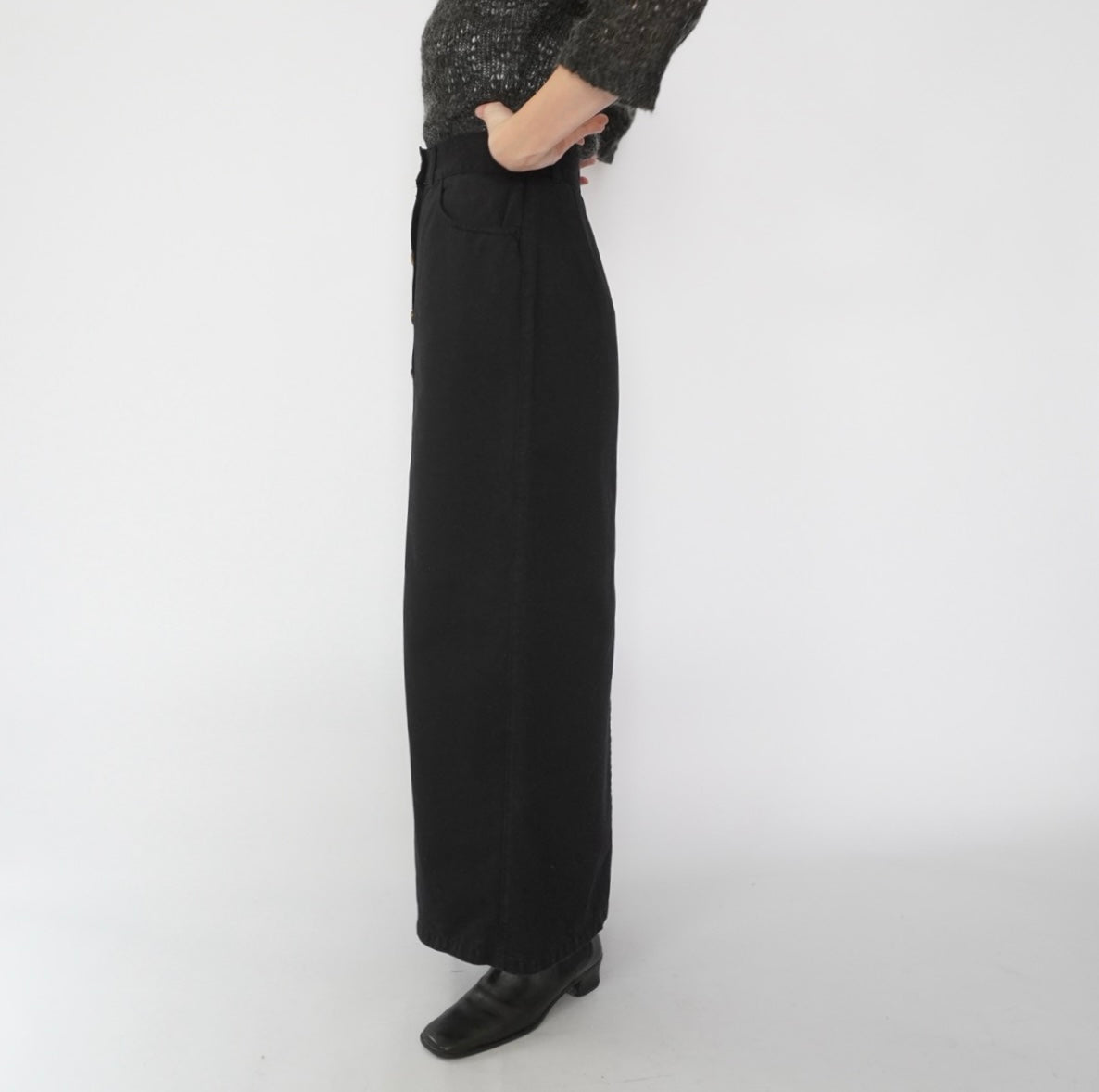 90s EURO Black Skirt