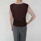 90s Brown Sleeveless Top Made in Italy