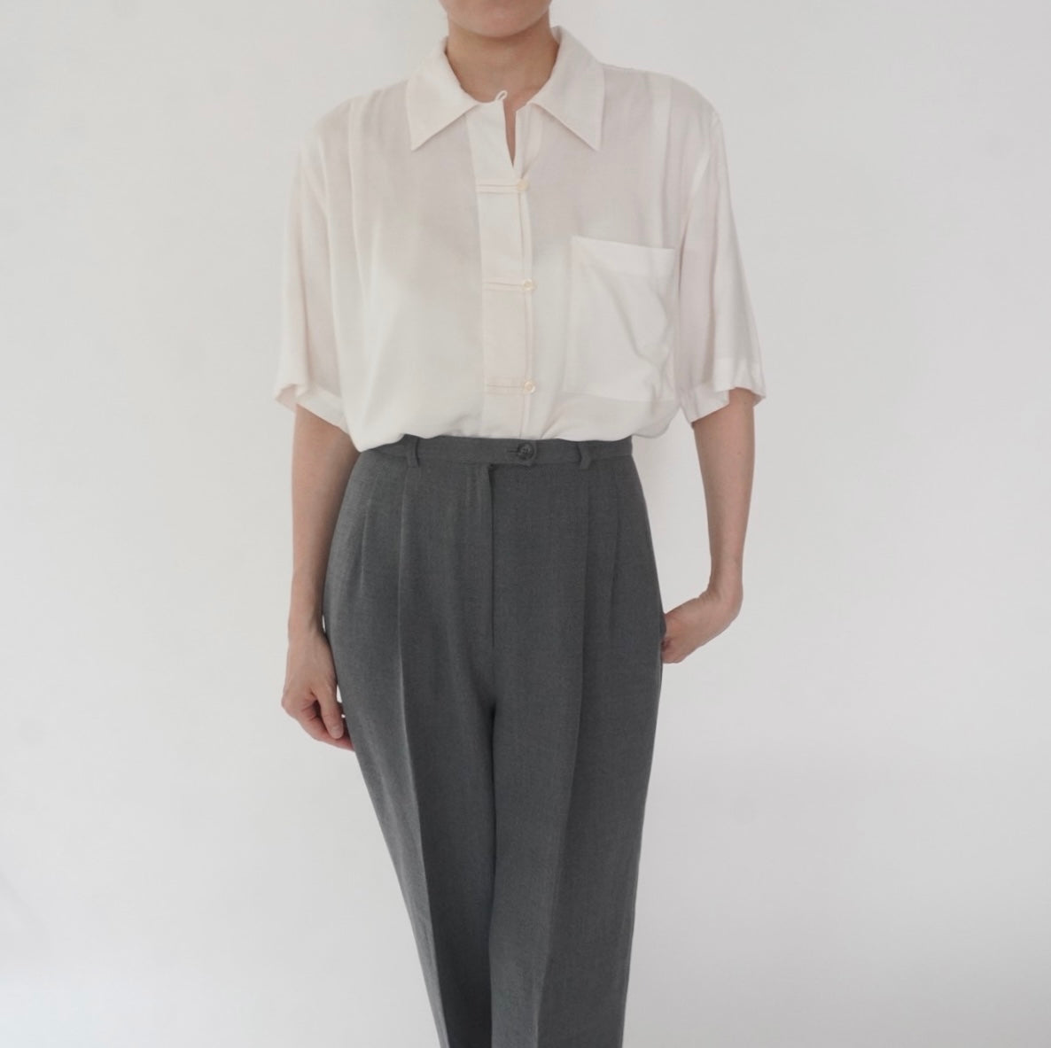 90s Design Rayon Shirt
