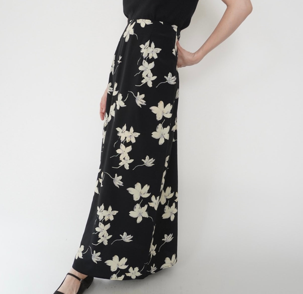 90s Flower Pattern Skirt Made in Canada