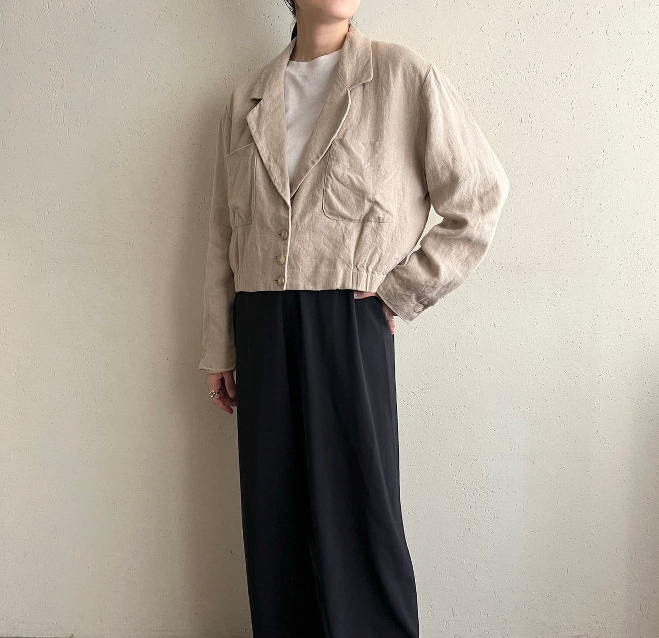 90s "DANABUCHMAN" Linen Jacket