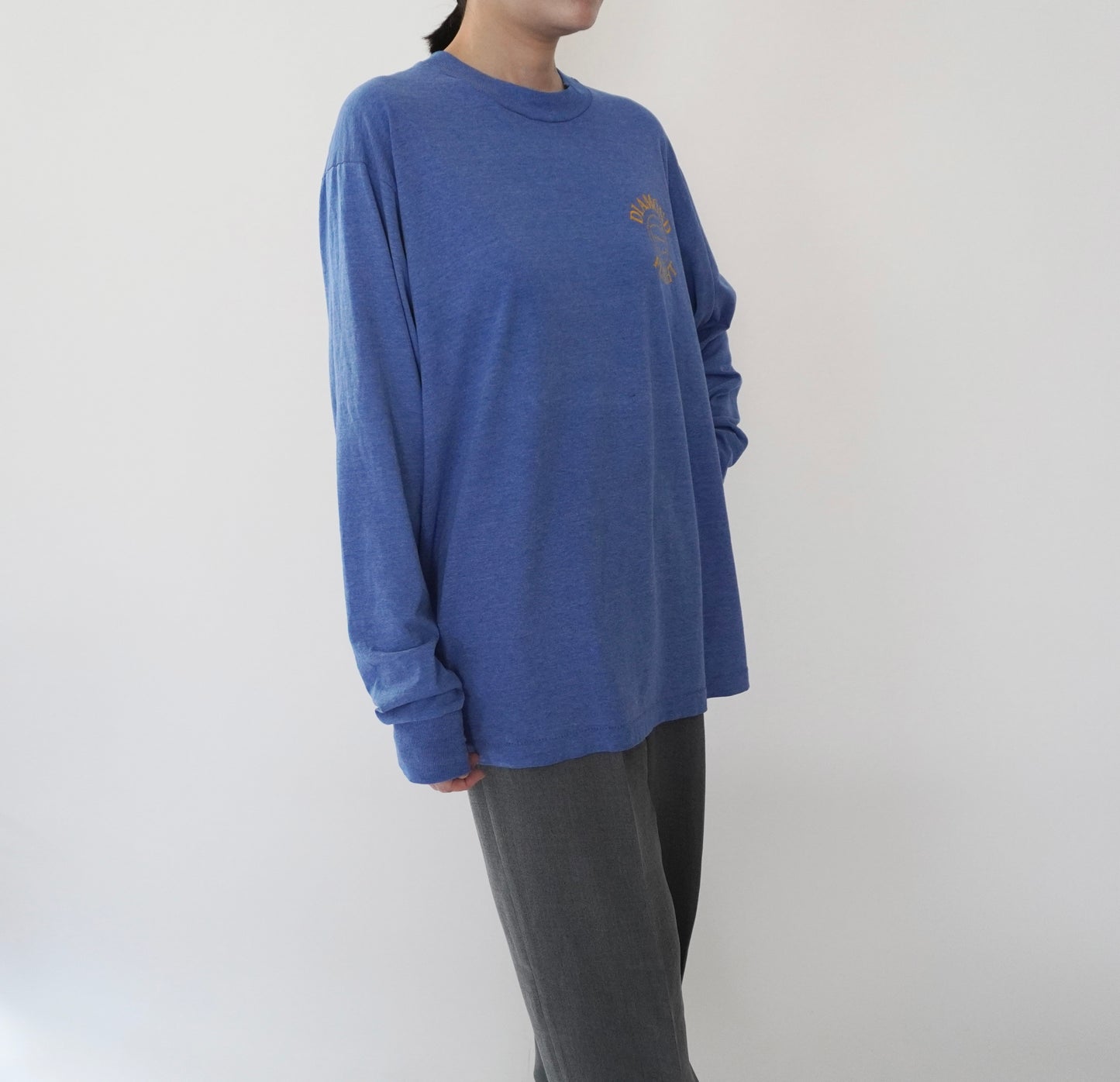 90s Printed Long T-shirt Made in USA