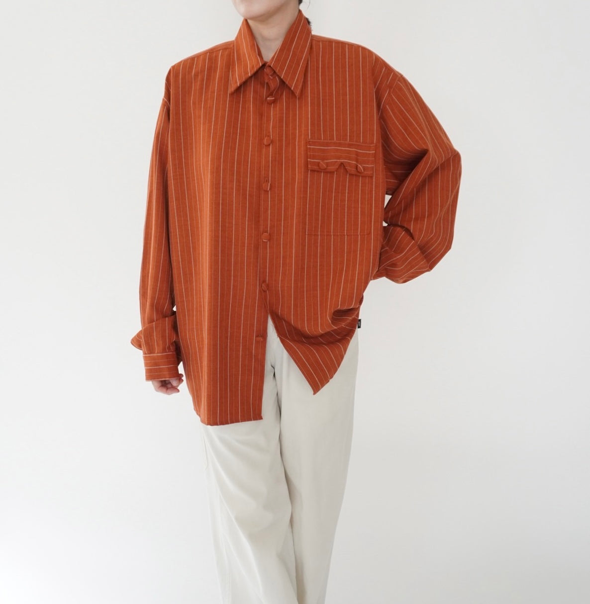 80s Striped Shirt Made in USA