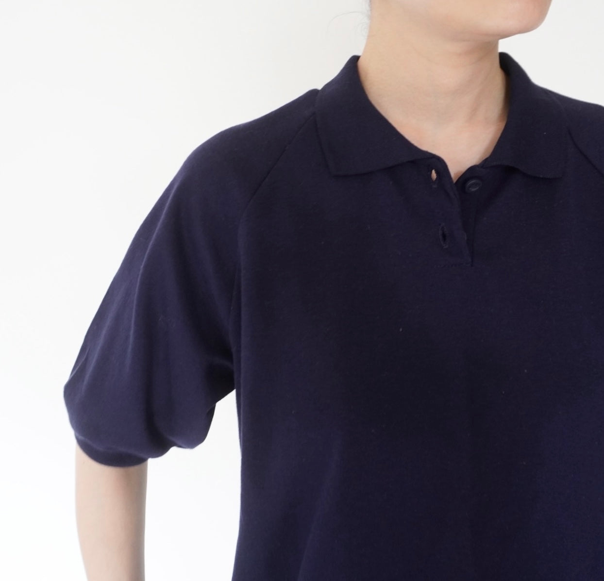 90s Navy Top Made in USA