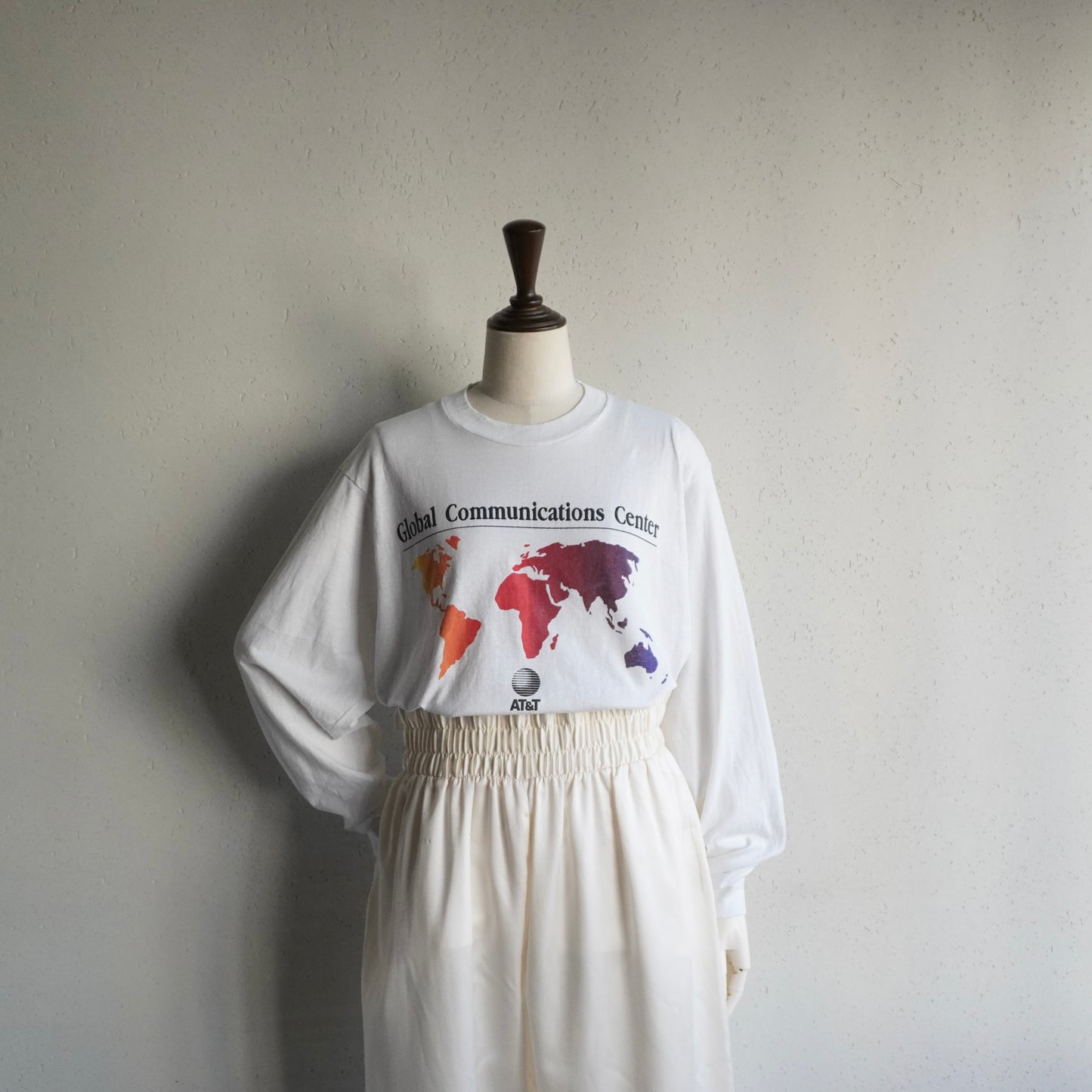90s"AT&T"  Printed Long T-shirt Made in USA