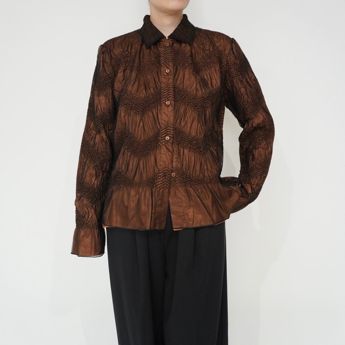 90s Pleat Design Shirt