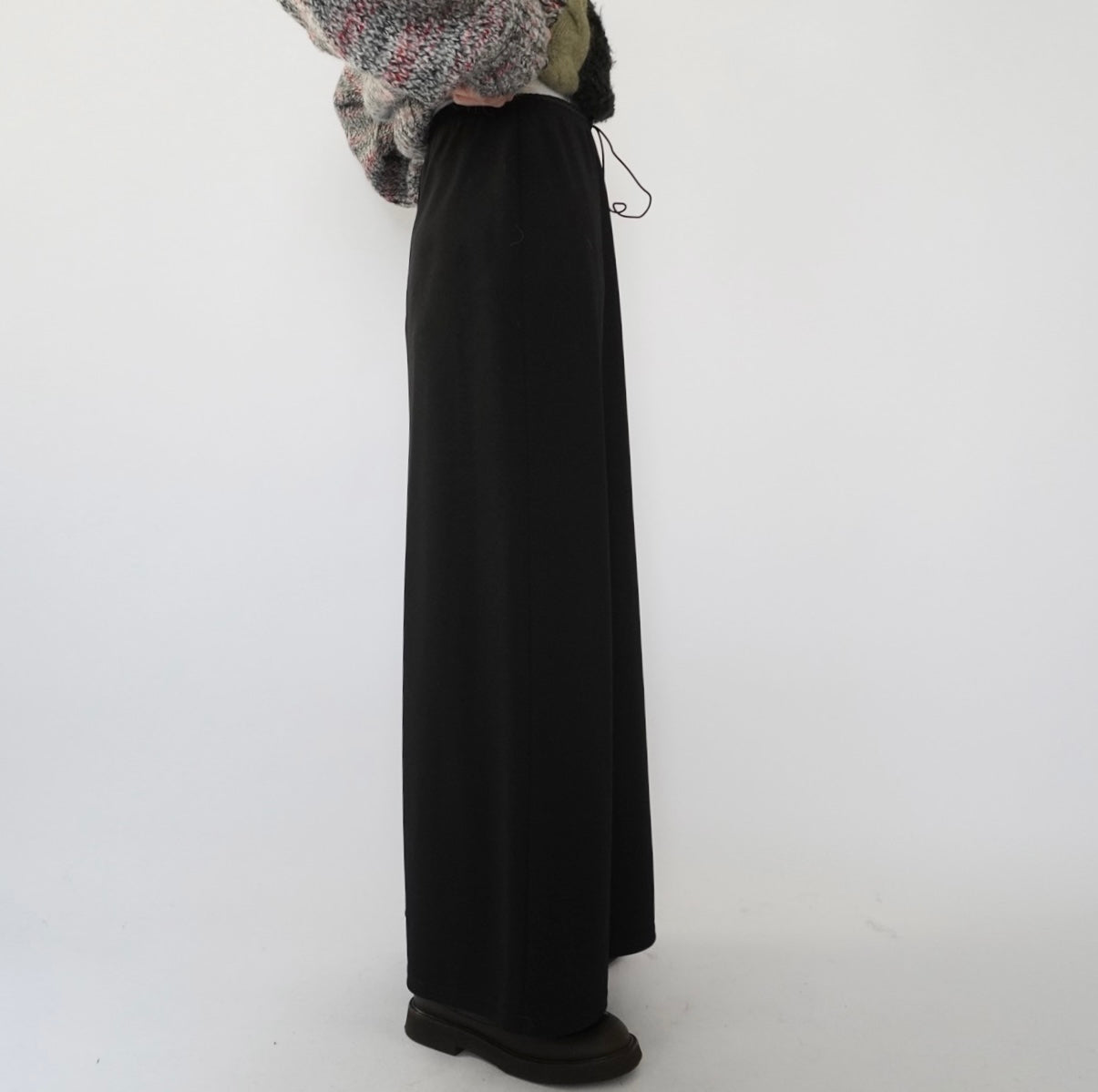 90s Black Maxi Skirt Made in USA