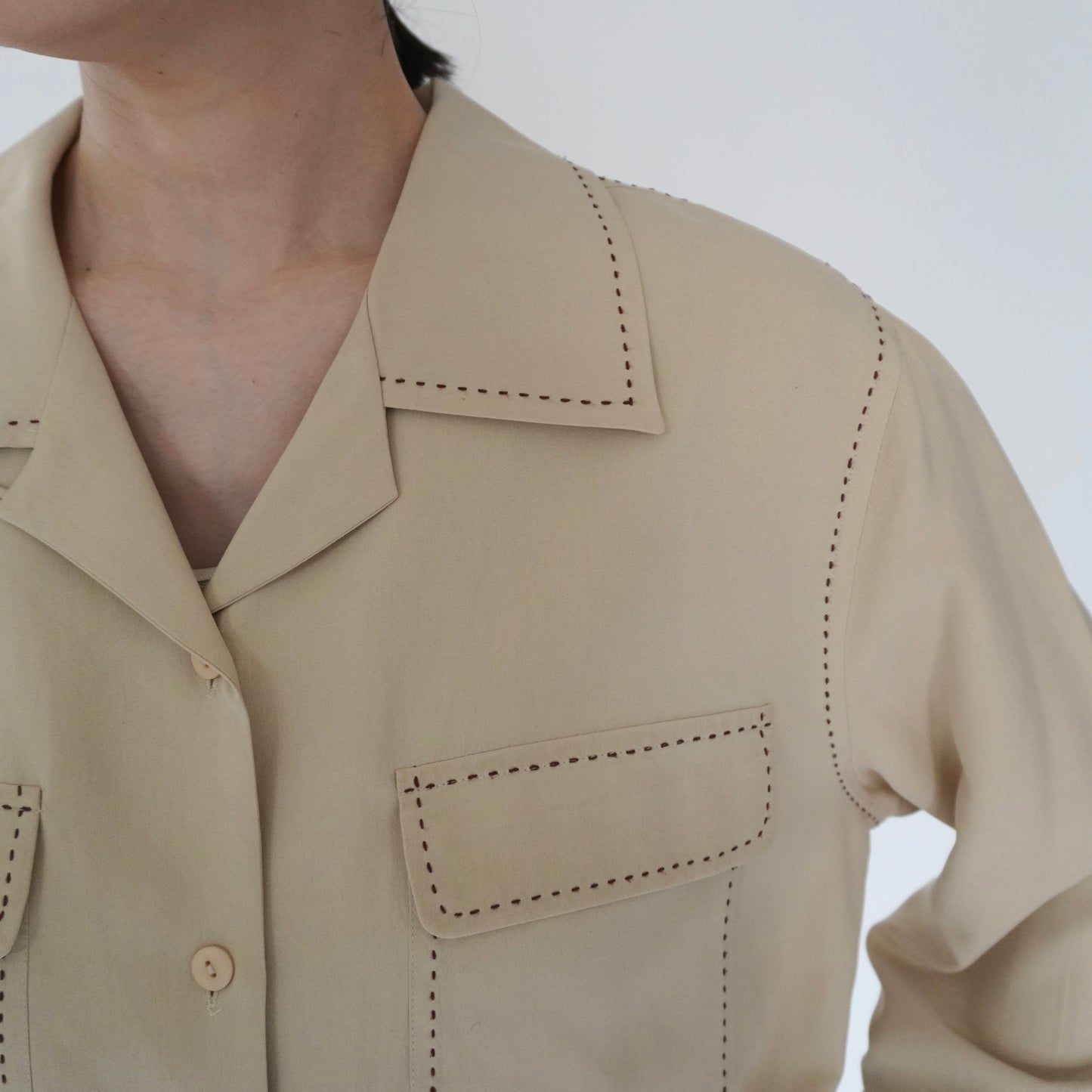 90s Silk Design Shirt