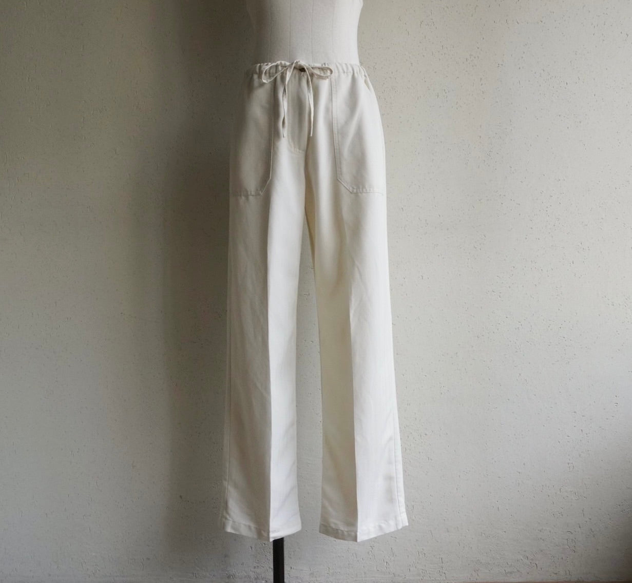 Ivory Rayon Pants