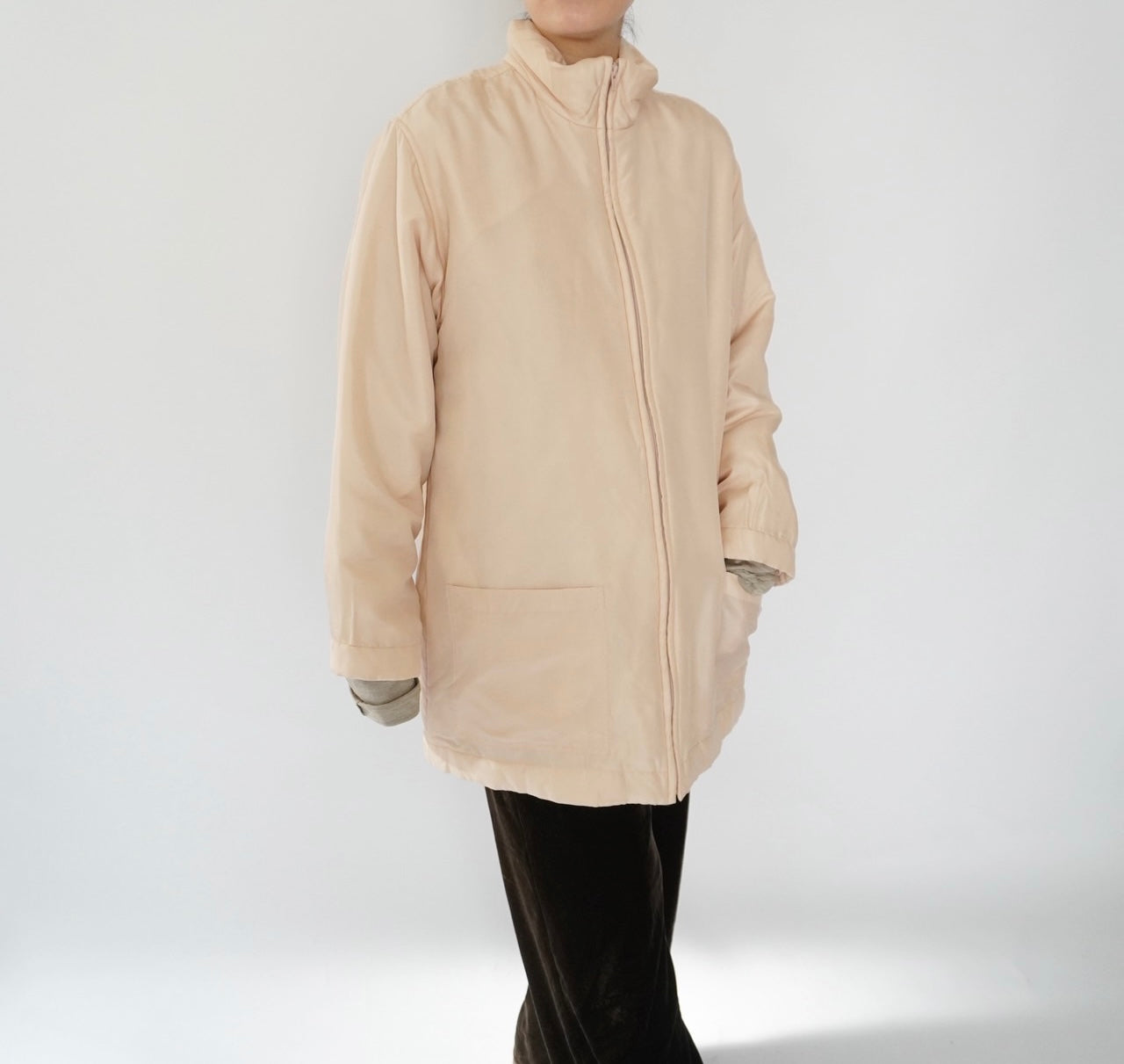 90s Silk Puffer Jacket