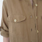 90s Design Linen Shirt Made in Italy