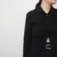 90s Black Ribbed Top