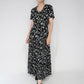 90s Floral Print Maxi Dress