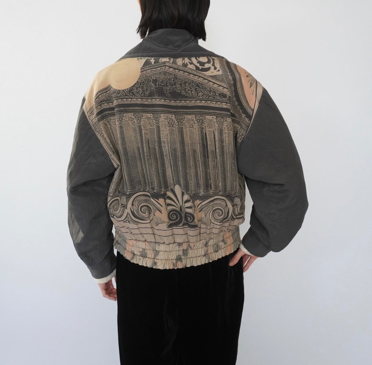 90s"Laurel" Silk Reversible Jacket Made in Germany