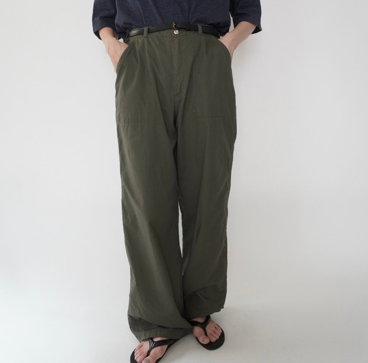 90s Cotton Wide Pants