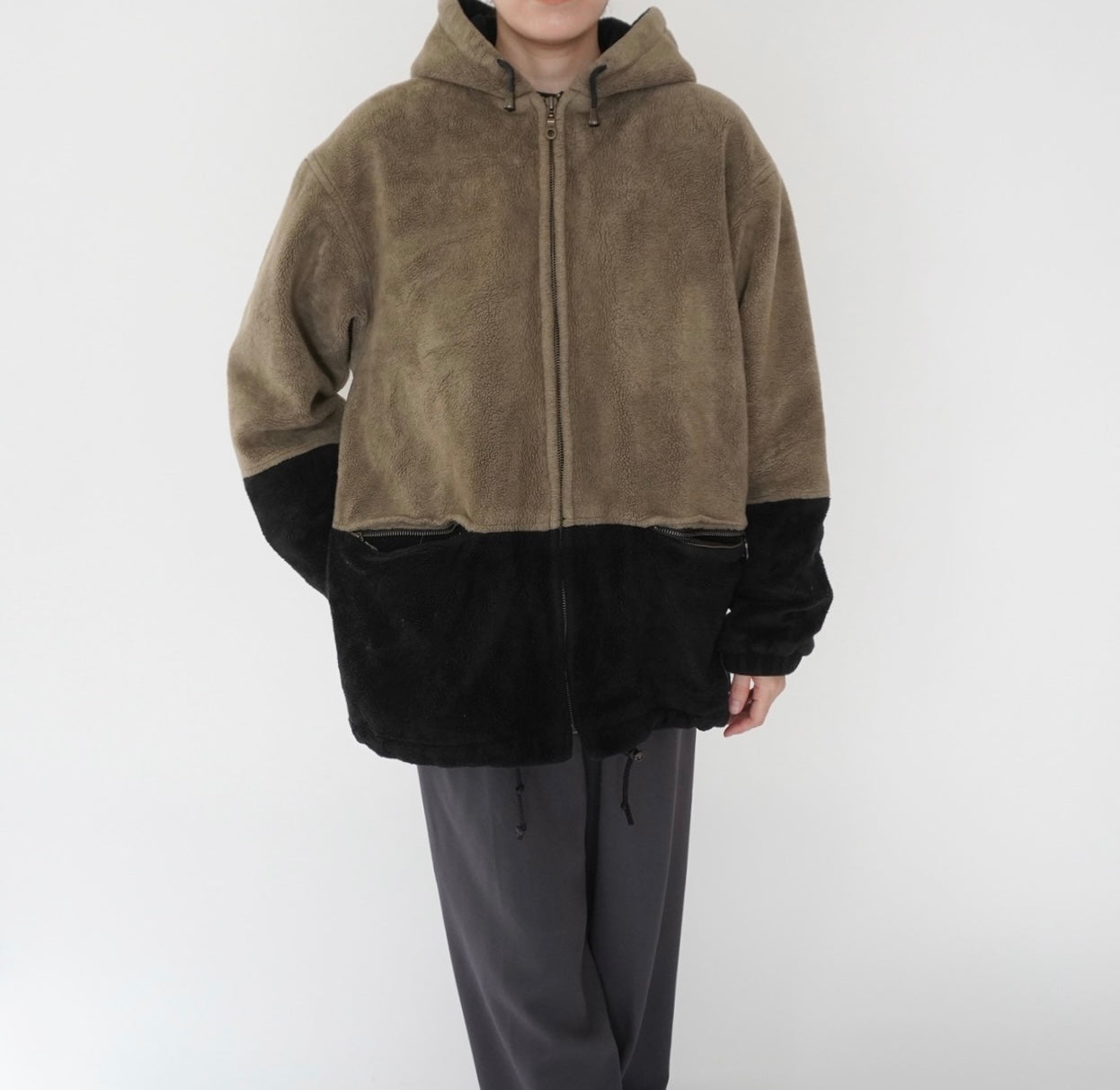 90s Two Tone Fleece Jacket